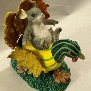 Vintage Charming Tails Mouse Figurine Turkey Traveller Fitz & Floyd